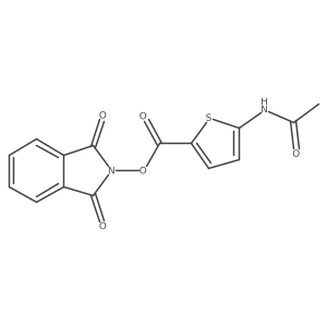 1,3-dioxo-2,3-dihydro-1H-isoindol-2-yl 5-acetamidothiophene-2-carboxylate Structure