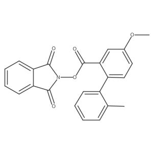 1,3-dioxo-2,3-dihydro-1H-isoindol-2-yl 5-methoxy-2-(2-methylphenyl)benzoate结构式