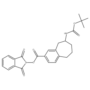 1,3-dioxo-2,3-dihydro-1H-isoindol-2-yl 8-{[(tert-butoxy)carbonyl]amino}-6,7,8,9-tetrahydro-5H-benzo[7]annulene-2-carboxylate Structure