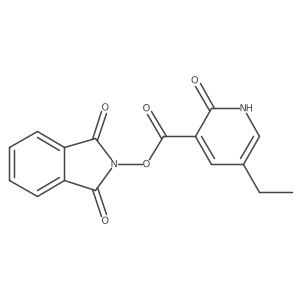 1,3-dioxo-2,3-dihydro-1H-isoindol-2-yl 5-ethyl-2-oxo-1,2-dihydropyridine-3-carboxylate结构式