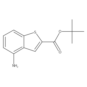 Tert-butyl 4-amino-1-benzothiophene-2-carboxylate结构式