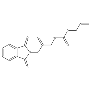 1,3-dioxo-2,3-dihydro-1H-isoindol-2-yl 2-{[(prop-2-en-1-yloxy)carbonyl]amino}acetate结构式