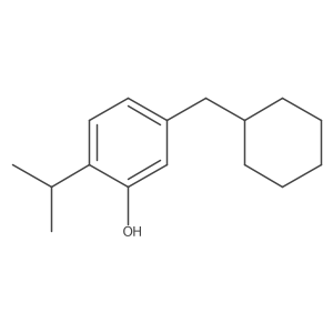 5-(Cyclohexylmethyl)-2-isopropylphenol结构式