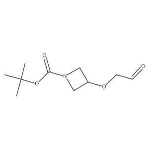 3-(2-Oxo-ethoxy)-azetidine-1-carboxylic acid tert-butyl ester Structure