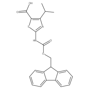 2-({[(9H-fluoren-9-yl)methoxy]carbonyl}amino)-4-(propan-2-yl)-1,3-thiazole-5-carboxylic acid Structure