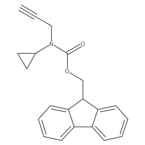 (9H-fluoren-9-yl)methyl N-cyclopropyl-N-(prop-2-yn-1-yl)carbamate Structure