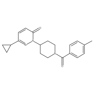 6-Cyclopropyl-2-[1-(4-methylbenzoyl)piperidin-4-yl]pyridazin-3-one结构式