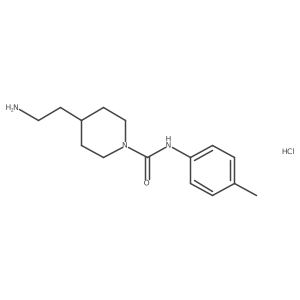 4-(2-aminoethyl)-N-(p-tolyl)piperidine-1-carboxamide hydrochloride结构式