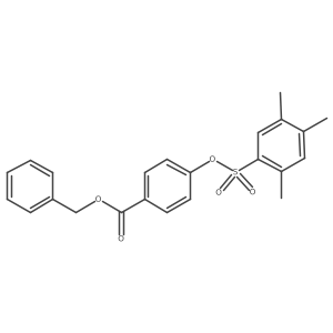 Benzyl 4-[(2,4,5-trimethylbenzenesulfonyl)oxy]benzoate结构式