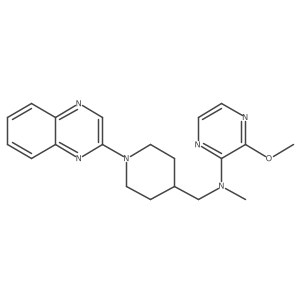3-methoxy-N-methyl-N-{[1-(quinoxalin-2-yl)piperidin-4-yl]methyl}pyrazin-2-amine Structure