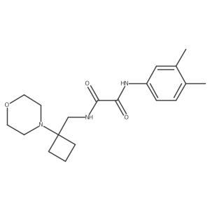 N'-(3,4-Dimethylphenyl)-N-[(1-morpholin-4-ylcyclobutyl)methyl]oxamide结构式