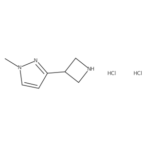 3-(Azetidin-3-yl)-1-methylpyrazole;dihydrochloride结构式