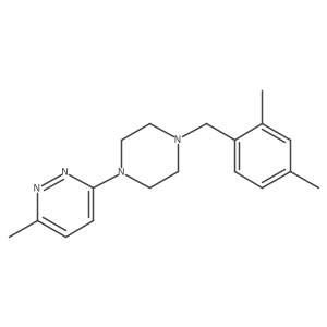 3-{4-[(2,4-Dimethylphenyl)methyl]piperazin-1-yl}-6-methylpyridazine结构式
