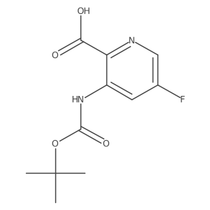 3-{[(Tert-butoxy)carbonyl]amino}-5-fluoropyridine-2-carboxylic acid Structure