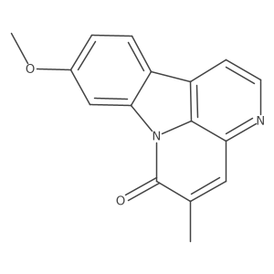 9-Methoxy-5-methyl-6H-indolo[3,2,1-de][1,5]naphthyridin-6-one结构式