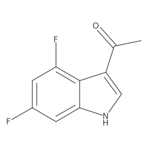 3-Acetyl-4,6-difluoroindole Structure