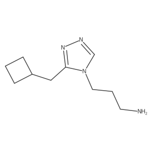 3-[3-(cyclobutylmethyl)-4H-1,2,4-triazol-4-yl]propan-1-amine Structure