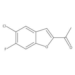 1-(5-chloro-6-fluoro-2-benzofuranyl)Ethanone Structure