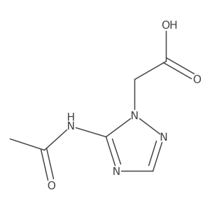 2-(5-acetamido-1H-1,2,4-triazol-1-yl)acetic acid结构式