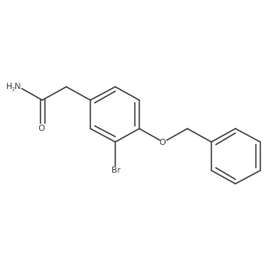 2-(4-(Benzyloxy)-3-bromophenyl)acetamide结构式