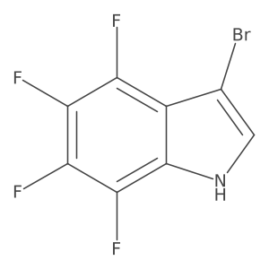 4,5,6,7-Tetrafluoro-3-bromoindole Structure