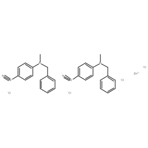 4-[Benzyl(methyl)amino]benzene-1-diazonium zinc chloride (2/1/4) Structure