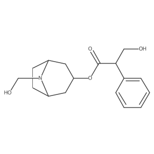 (3-endo)-8-(Hydroxymethyl)-8-azabicyclo[3.2.1]oct-3-yl I+/--(hydroxymethyl)benzeneacetate Structure
