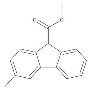 Methyl 3-methyl-9H-fluorene-9-carboxylate Structure