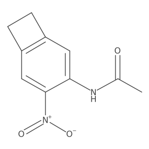 N-(4-Nitrobicyclo[4.2.0]octa-1,3,5-trien-3-yl)acetamide结构式