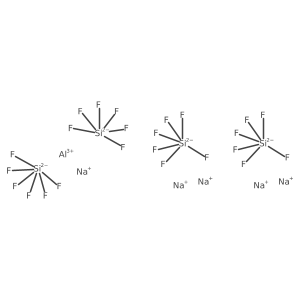 Aluminum sodium hexafluorosilicate (1:5:4)结构式
