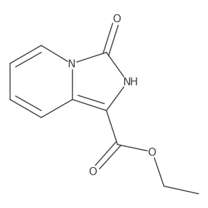 Ethyl 2,3-dihydro-3-oxoimidazo[1,5-a]pyridine-1-carboxylate结构式