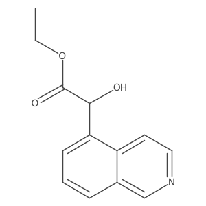 Ethyl Hydroxy(isoquinolin-5-yl)acetate Structure