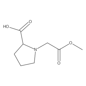 (2S)-1-(2-methoxy-2-oxoethyl)pyrrolidine-2-carboxylic acid结构式