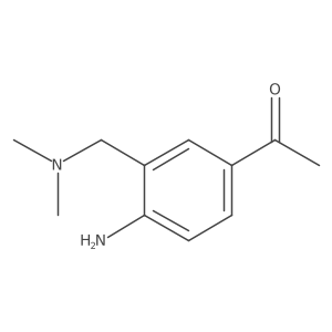 1-[4-Amino-3-[(dimethylamino)methyl]phenyl]ethanone结构式