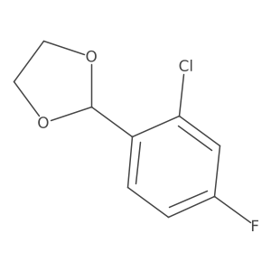 2-(2-Chloro-4-fluorophenyl)-1,3-dioxolane结构式