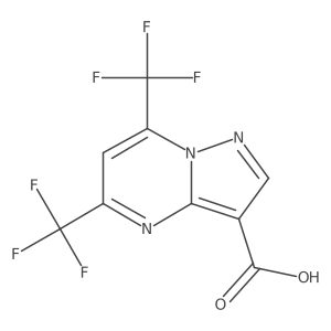 5,7-Bis(trifluoromethyl)pyrazolo[1,5-a]pyrimidine-3-carboxylic acid Structure