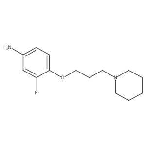 3-Fluoro-4-(3-(piperidin-1-yl)propoxy)aniline结构式