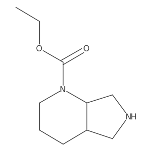 Ethyl (4aR,7aR)-octahydro-1H-pyrrolo[3,4-b]pyridine-1-carboxylate结构式