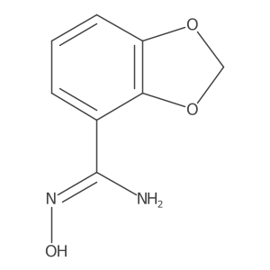 Methylenedioxybenzamidoxime结构式