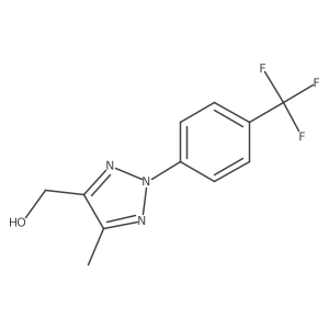 [5-Methyl-2-[4-(trifluoromethyl)phenyl]triazol-4-yl]methanol结构式