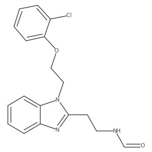 N-[2-[1-[2-(2-Chlorophenoxy)ethyl]-1H-benzimidazol-2-yl]ethyl]formamide Structure