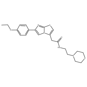 2-(6-(4-ethoxyphenyl)imidazo[2,1-b]thiazol-3-yl)-N-(2-morpholinoethyl)acetamide Structure