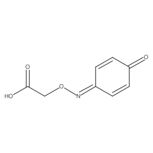 2-[[(4-Oxo-2,5-cyclohexadien-1-ylidene)amino]oxy]acetic acid Structure