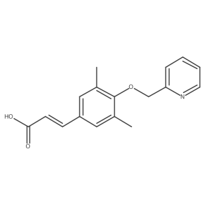 (2E)-3-[3,5-dimethyl-4-(pyridin-2-ylmethoxy)phenyl]acrylic acid结构式