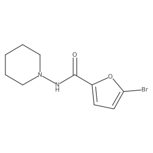 5-bromo-N-(piperidin-1-yl)furan-2-carboxamide Structure