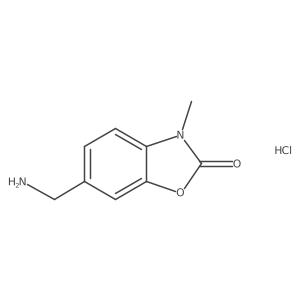 6-(Aminomethyl)-3-methylbenzo[d]oxazol-2(3H)-one hydrochloride结构式