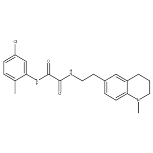 N1-(5-chloro-2-methylphenyl)-N2-(2-(1-methyl-1,2,3,4-tetrahydroquinolin-6-yl)ethyl)oxalamide结构式