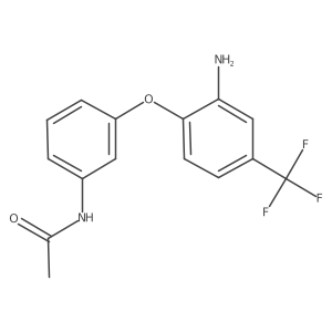 N-{3-[2-Amino-4-(trifluoromethyl)phenoxy]-phenyl}acetamide Structure