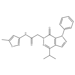 2-(4-isopropyl-7-oxo-1-phenyl-1H-pyrazolo[3,4-d]pyridazin-6(7H)-yl)-N-(5-methylisoxazol-3-yl)acetamide Structure