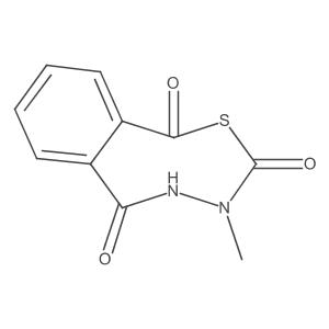 3-Methyl-2H-5,2,3-benzothiadiazocine-1,4,6(3H)-trione Structure